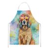 Cocker Spaniel Hippie Dawg Apron Cooking Kitchen Server Baking Crafts Gardening for Adult Women Men, Unisex, Large, Multicolor