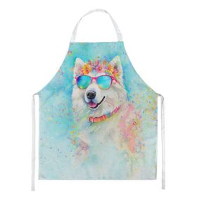 Samoyed Hippie Dawg Apron Cooking Kitchen Server Baking Crafts Gardening for Adult Women Men, Unisex, Large, Multicolor (Default: Default)